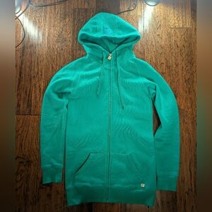 TNA Long Green Zip-Up Hoodie